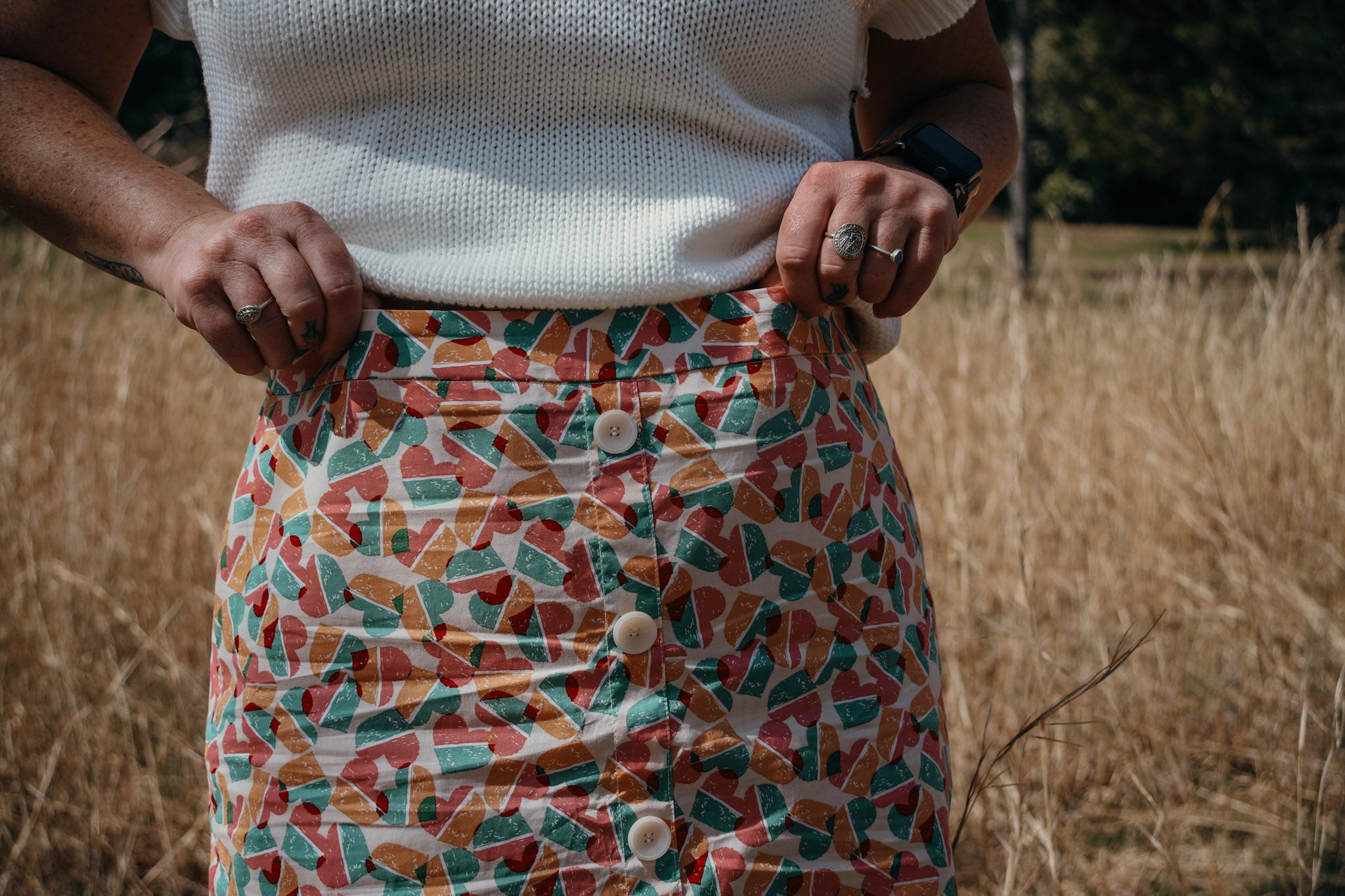 Pastel Heartbeat Skirt