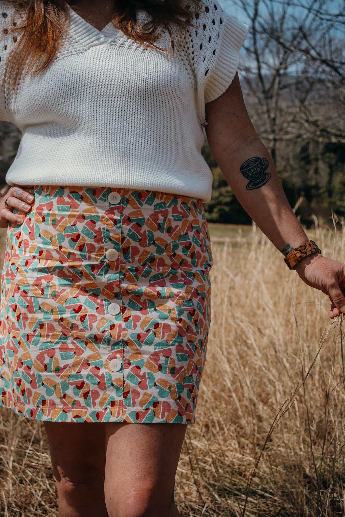 Pastel Heartbeat Skirt
