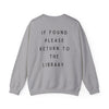 Return to Library sweatshirt