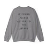 Return to Library sweatshirt