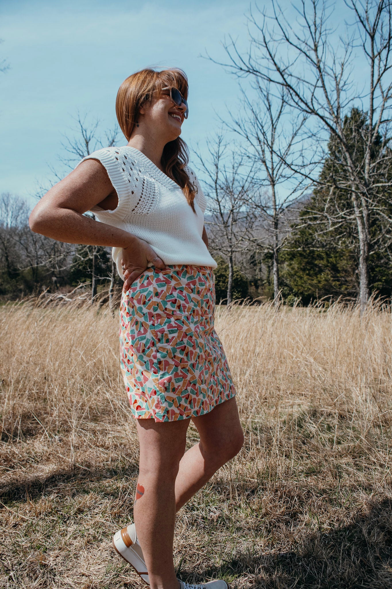 Pastel Heartbeat Skirt