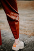 Sparkle Wide Leg Pants (Mahogany)
