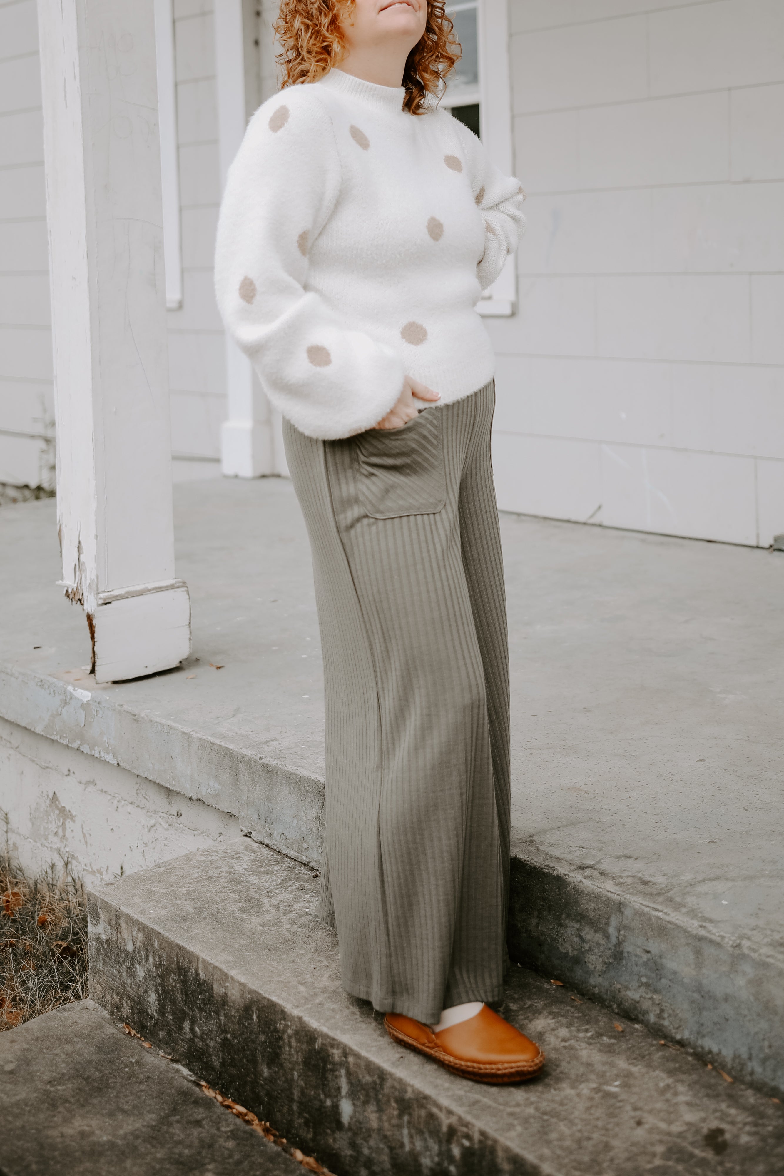 Vanilla Latte Dot Sweater