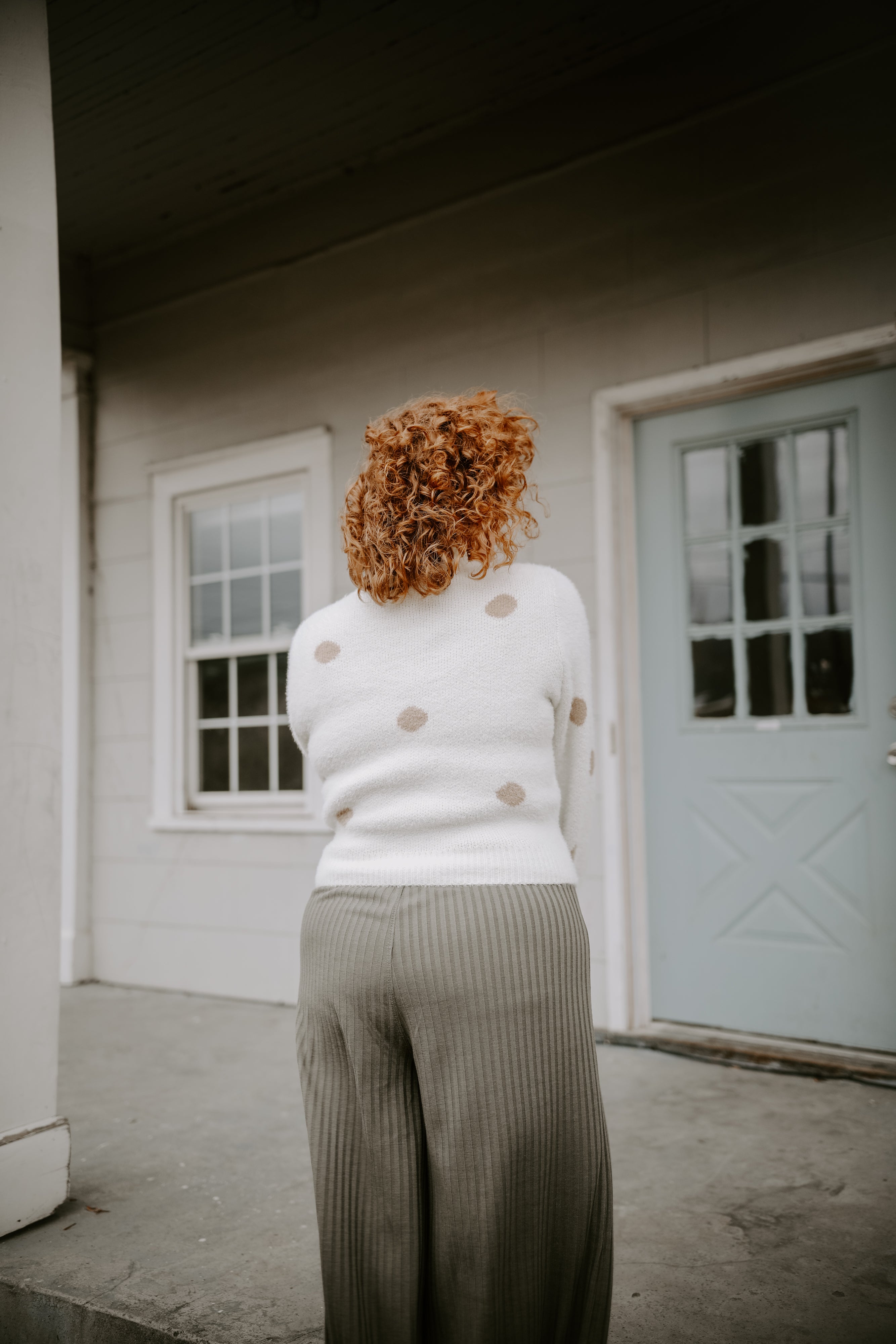 Vanilla Latte Dot Sweater