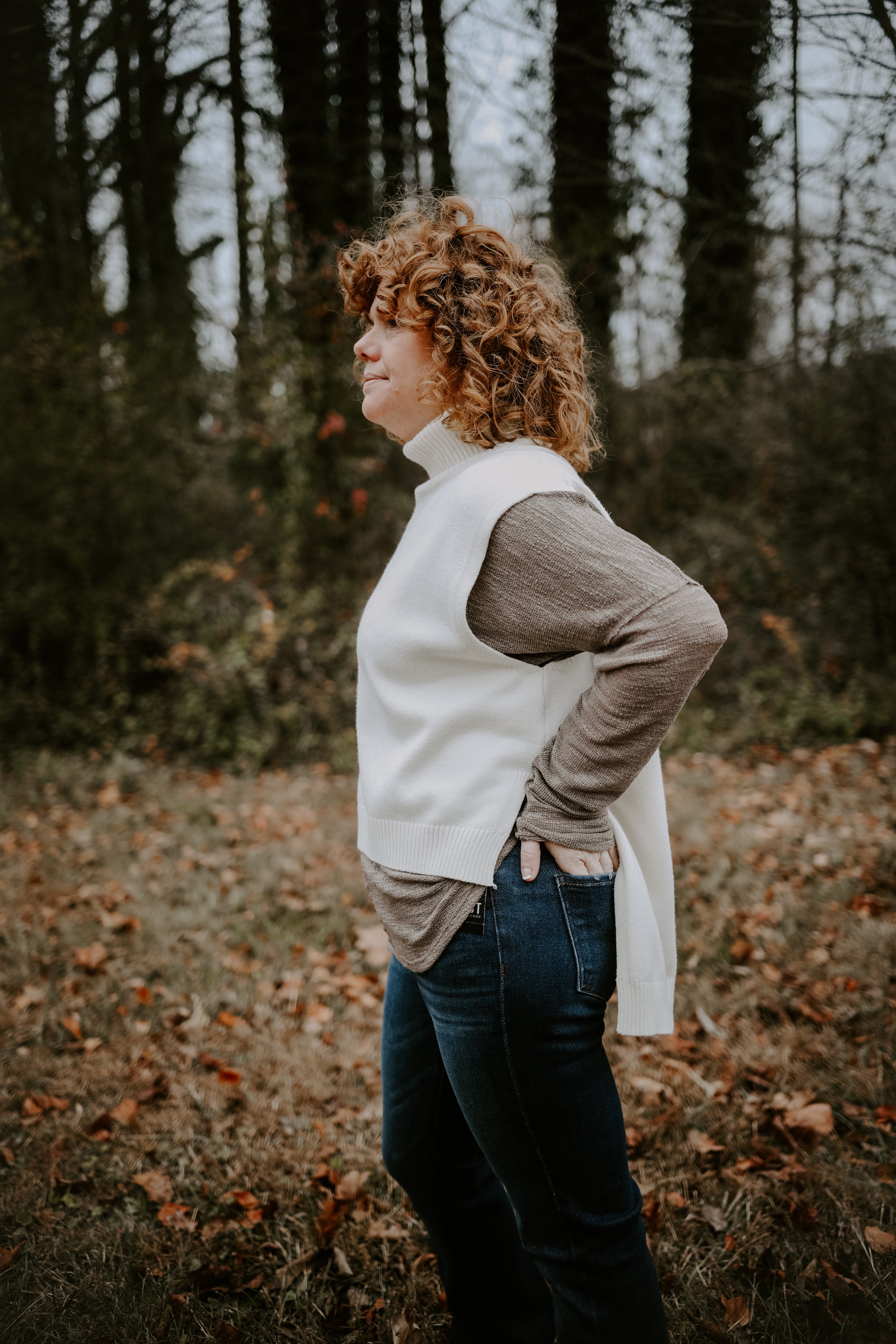 Cashmere Cascade Sweater Vest