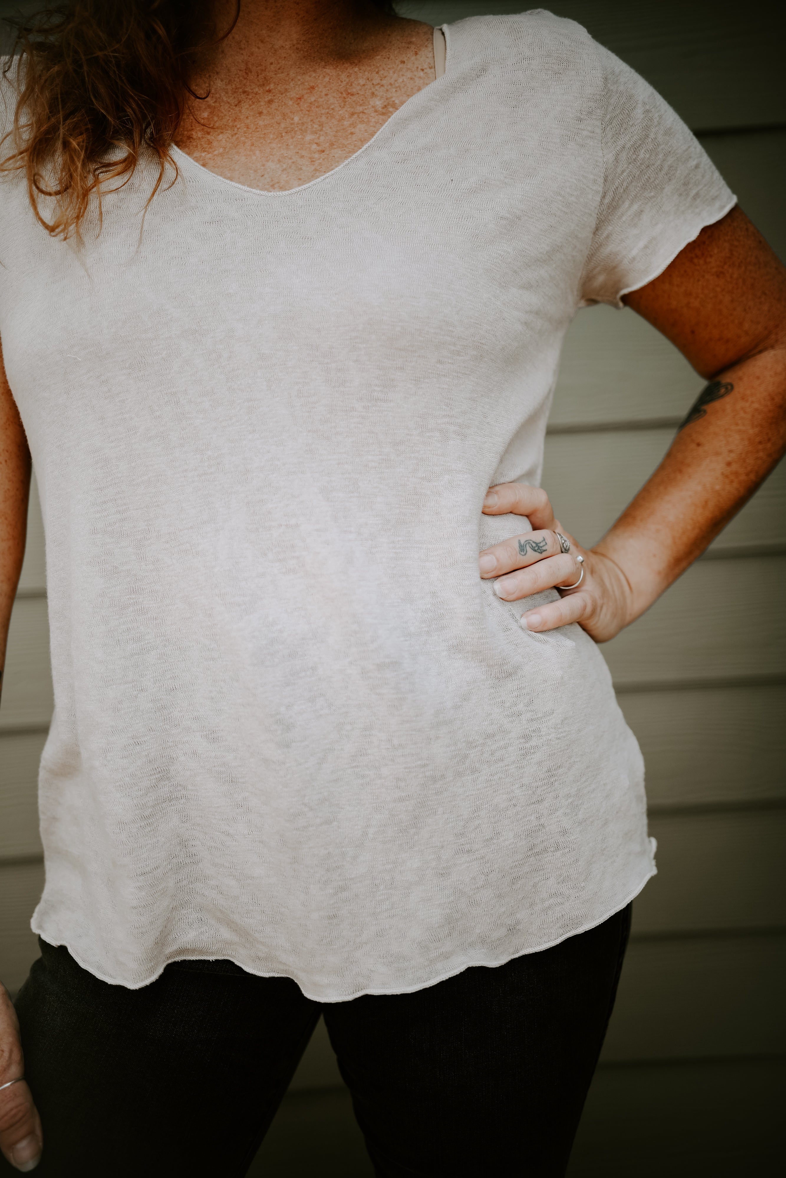 Taupe Tantalizer Top