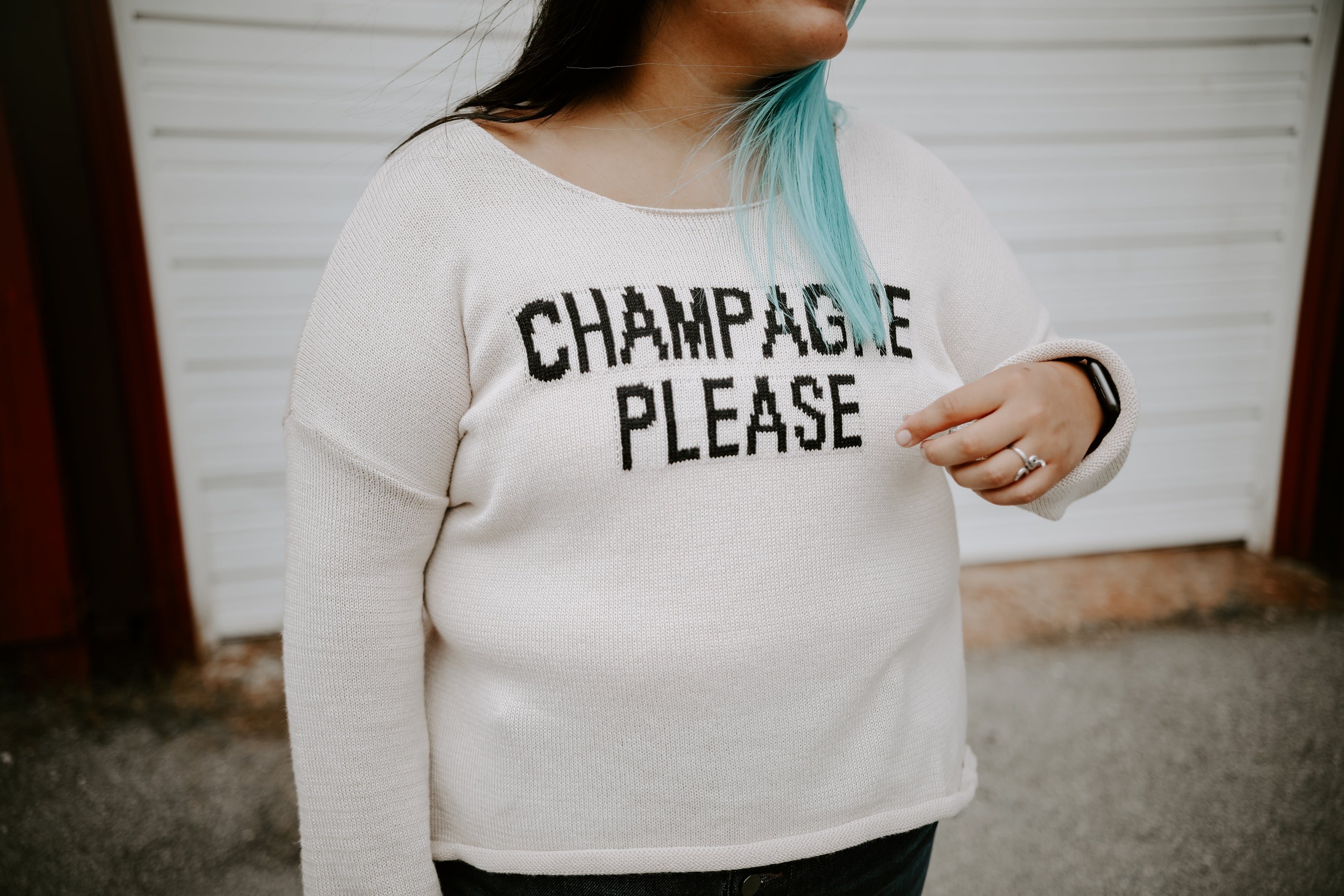 Champagne Please Sweater