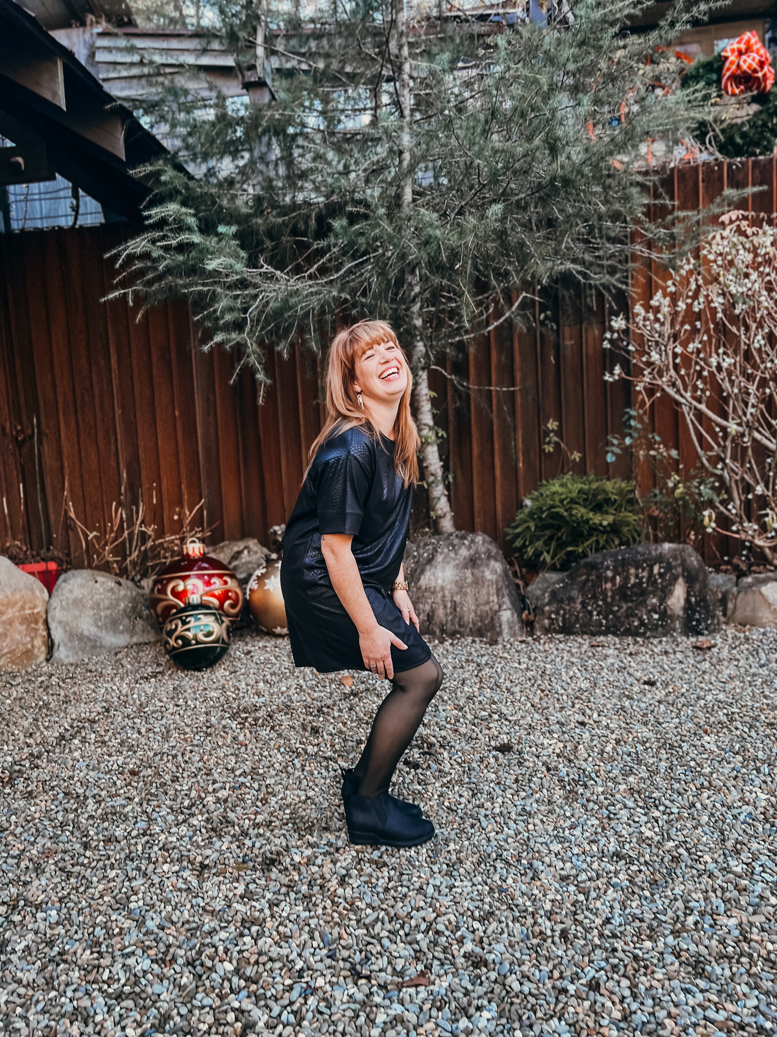 Snake and Faux Shift Dress