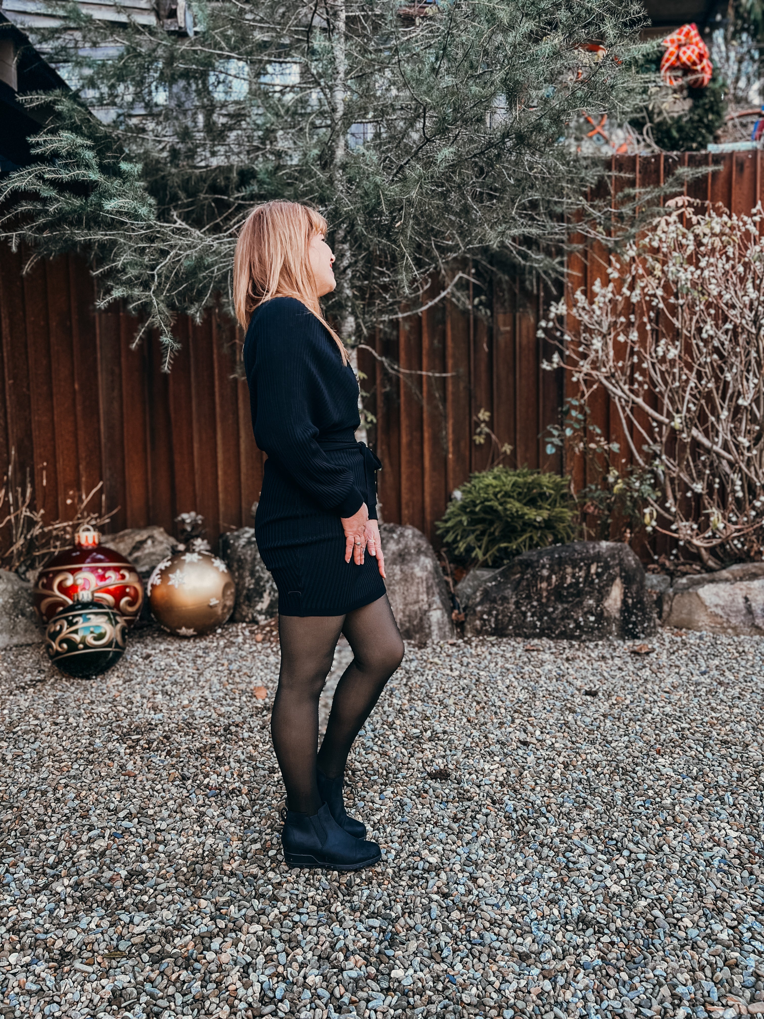 Cold Shoulder Sweater Dress