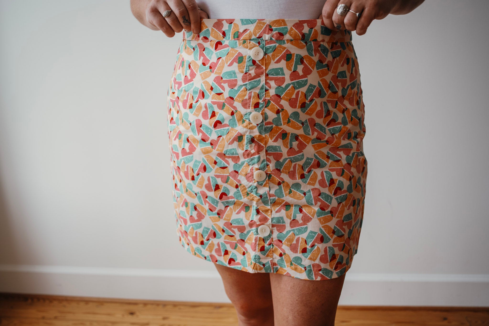 Pastel Heartbeat Skirt