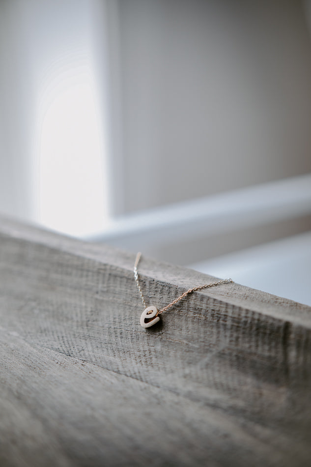 Italic Initial Necklaces