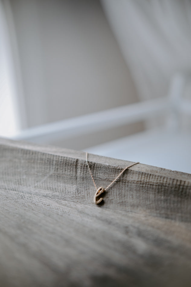 Italic Initial Necklaces