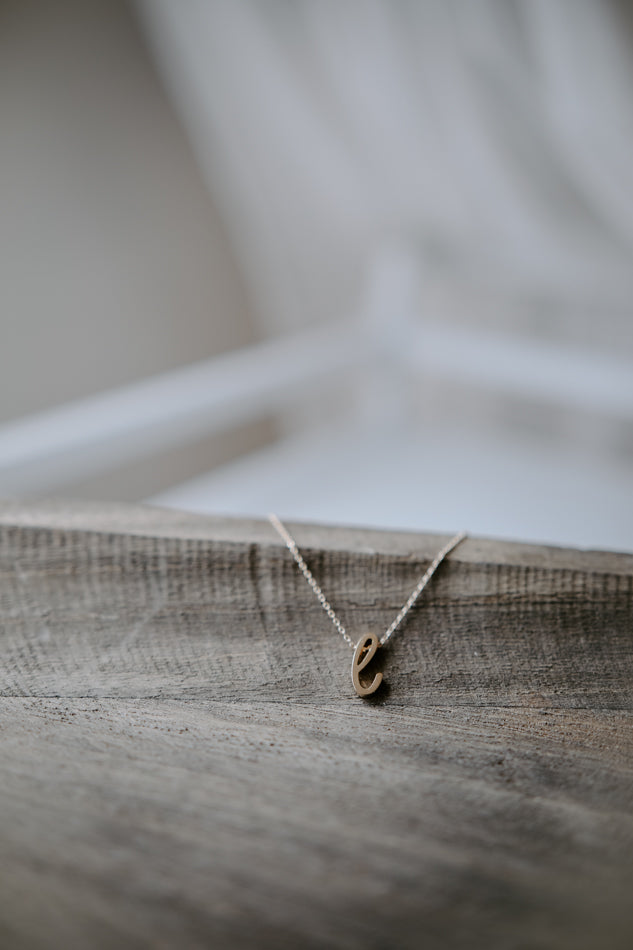 Italic Initial Necklaces
