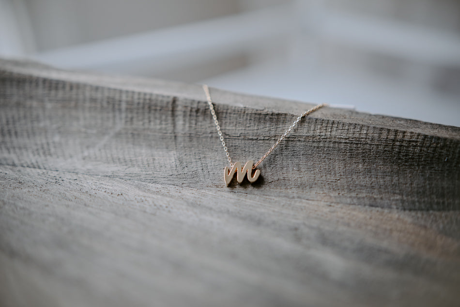 Italic Initial Necklaces