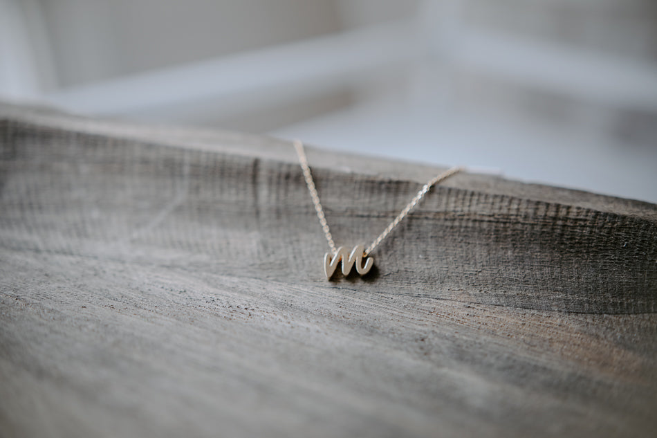 Italic Initial Necklaces