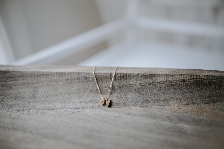 Italic Initial Necklaces