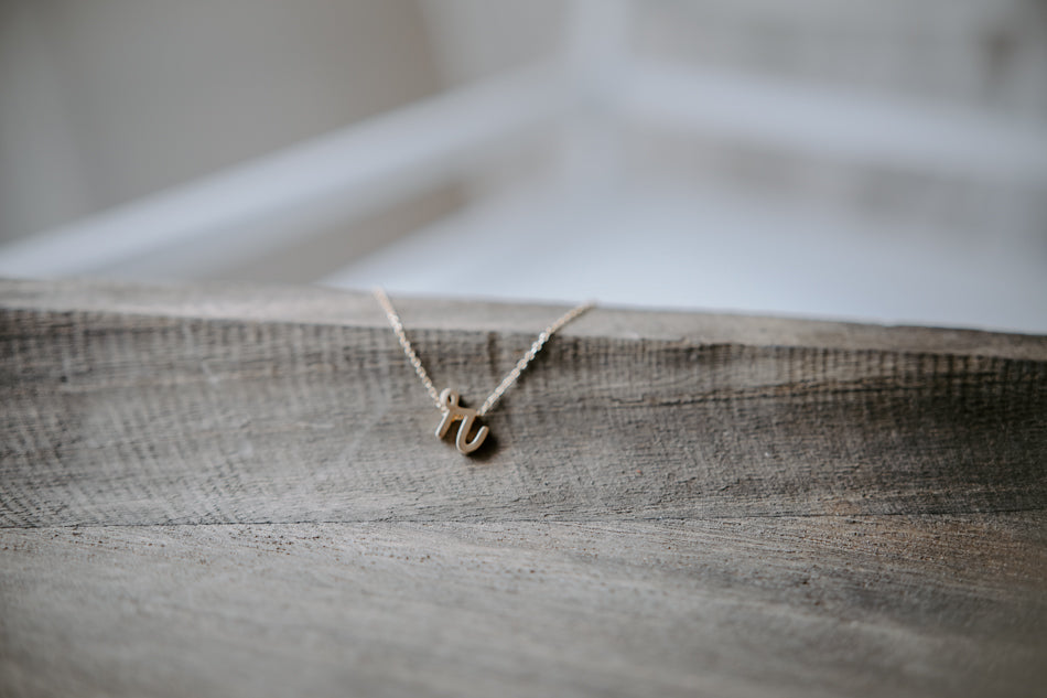 Italic Initial Necklaces