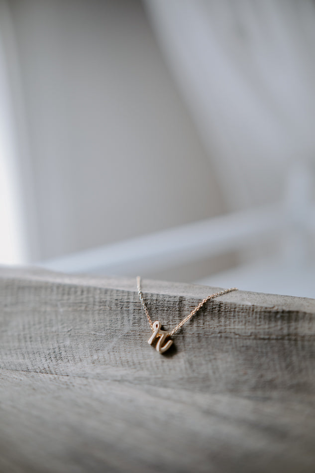 Italic Initial Necklaces