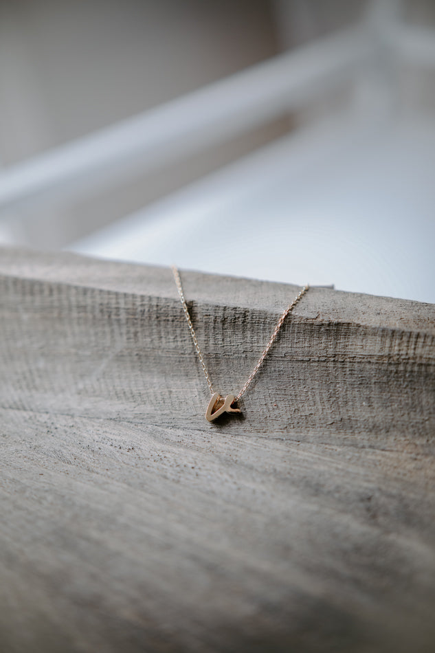 Italic Initial Necklaces