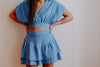 Cobalt Crazed Skirt