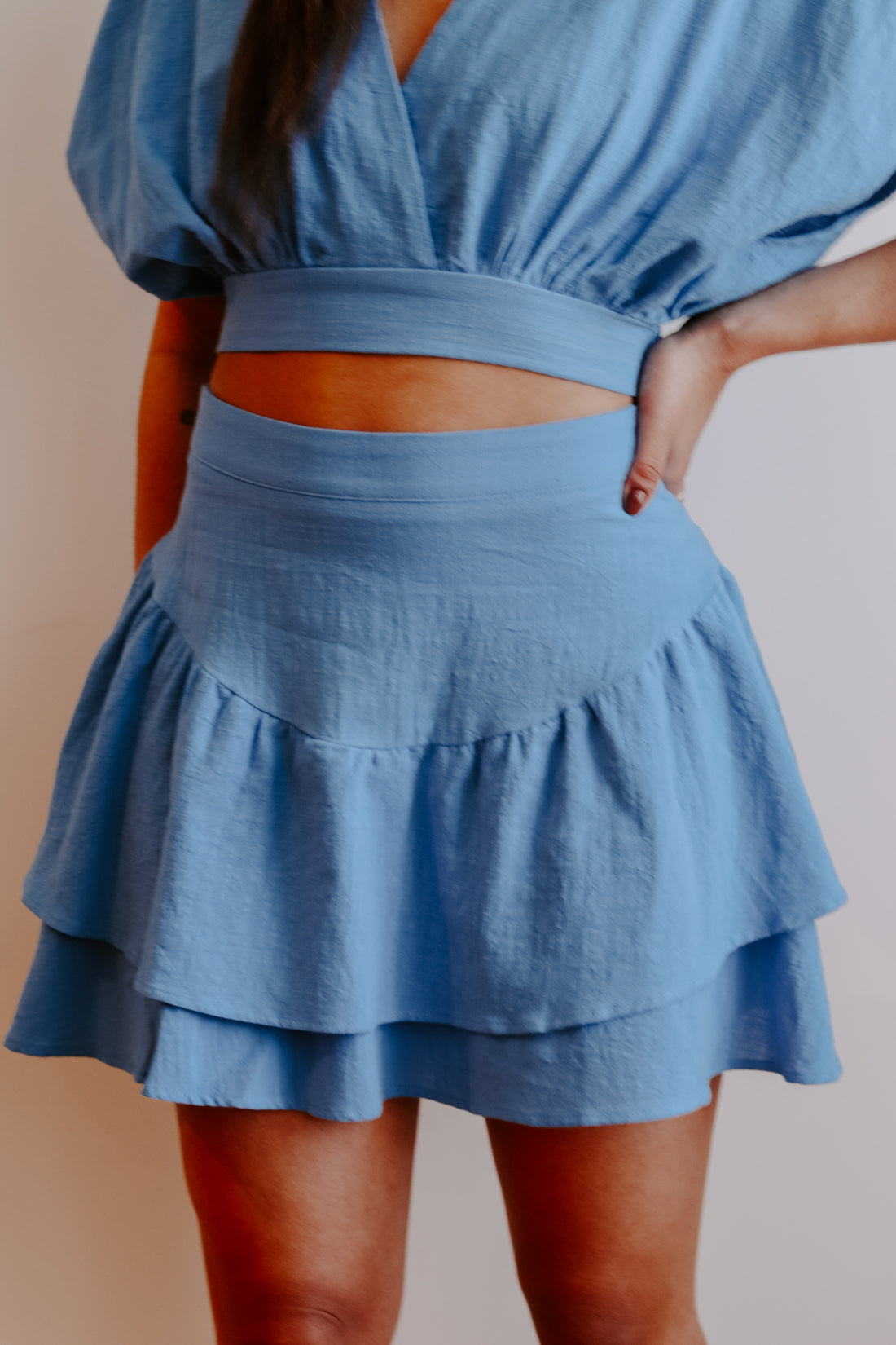 Cobalt Crazed Skirt
