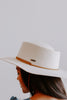 Wren Flat Brim Hat - Off White