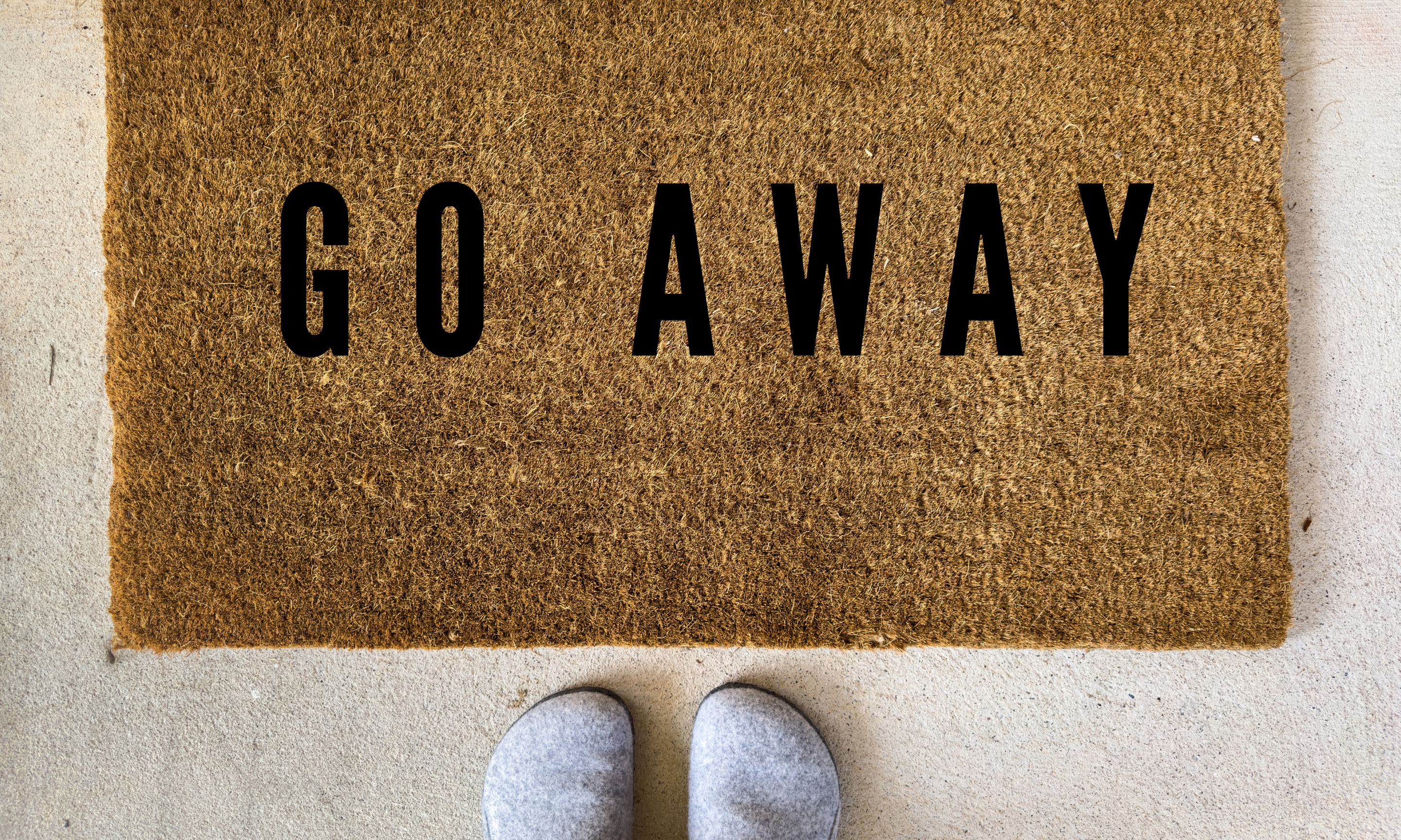 Go Away Doormat