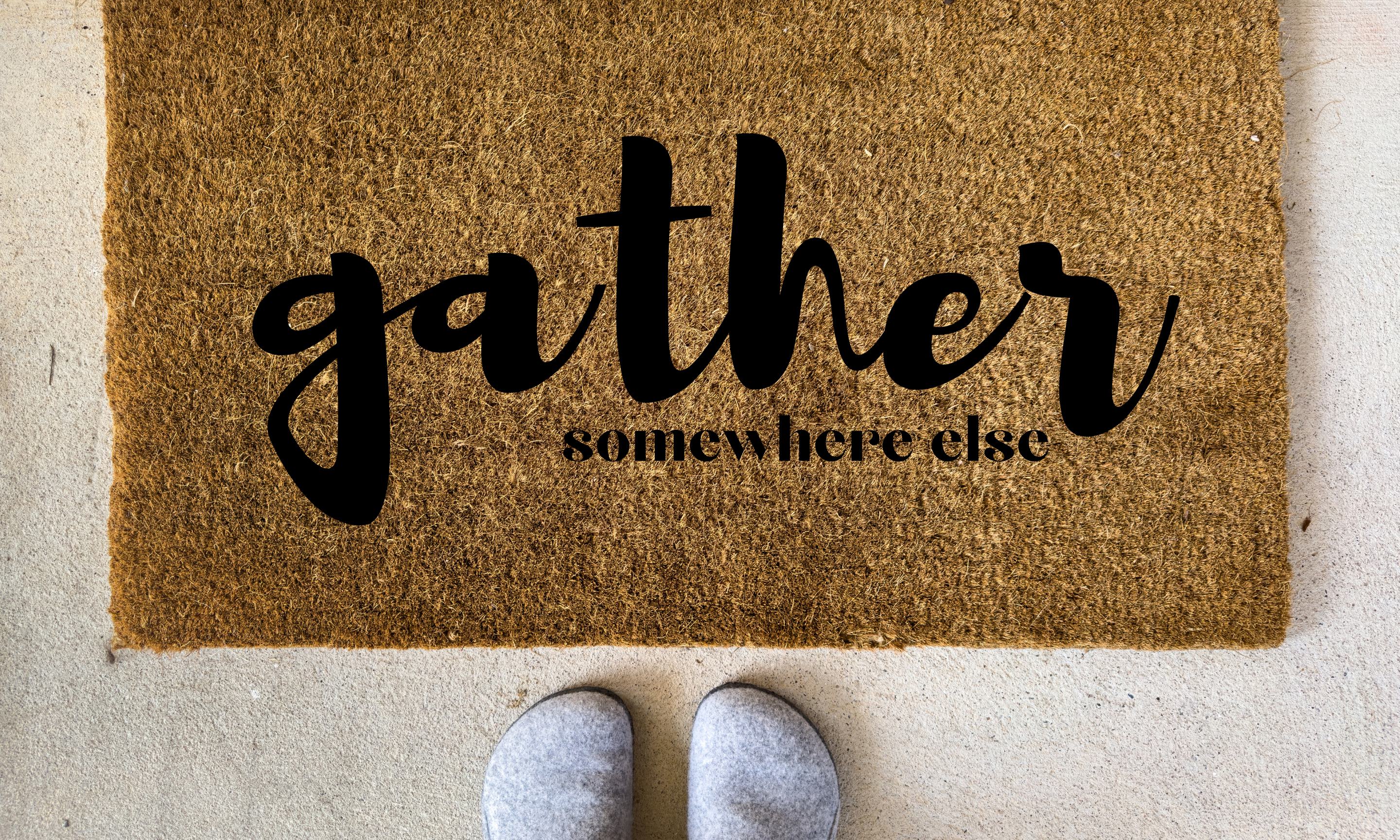 Gather (somewhere else) Doormat