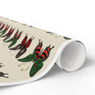 Small Holiday Butterfly Wrapping Papers