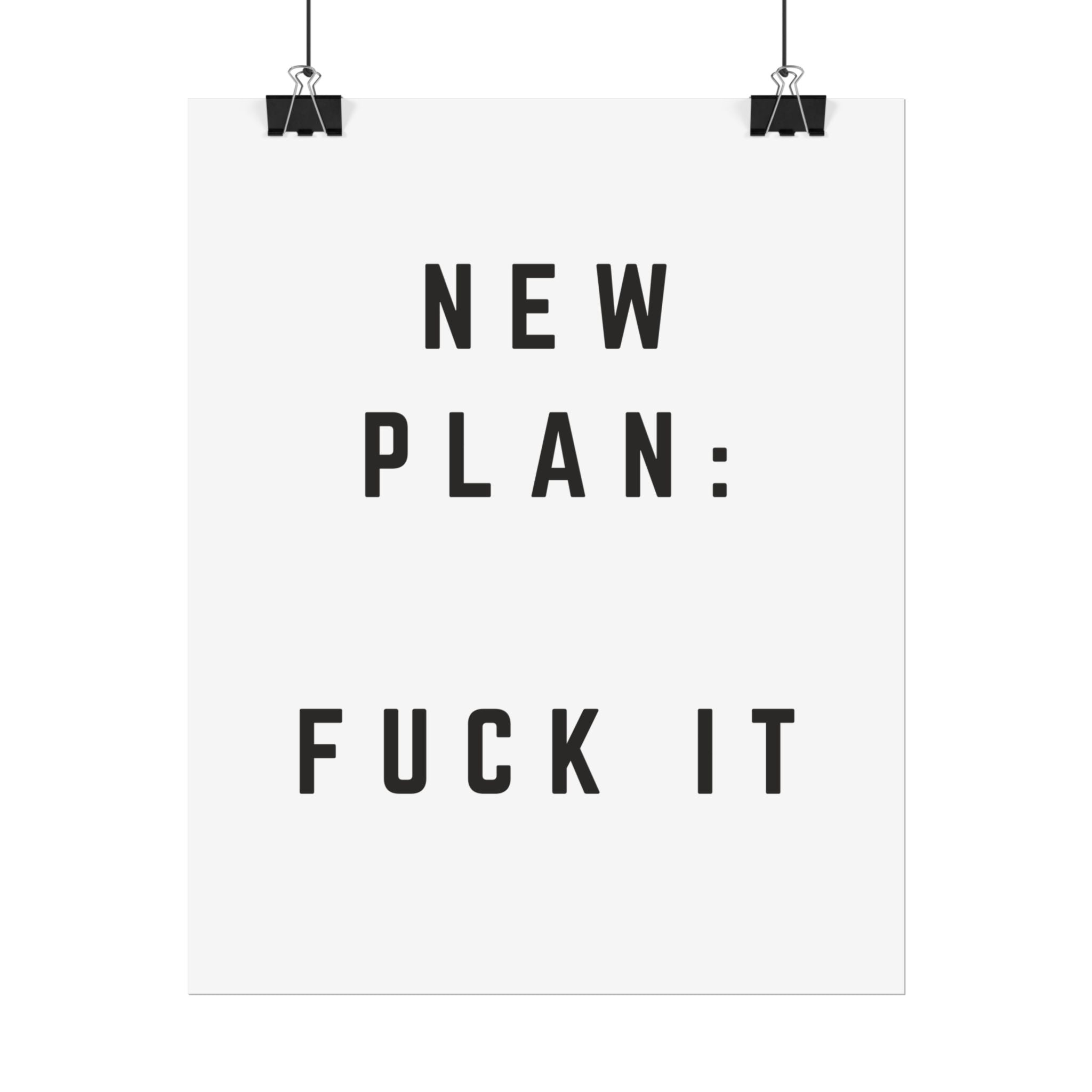 New Plan Poster