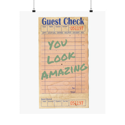 Guest Check Poster