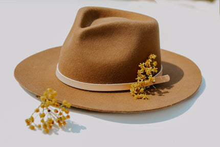 Thin Removable Leather Hat Pin Band