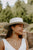 Wren Flat Brim Hat - Off White