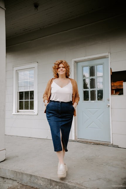 Denim Drama Skirt