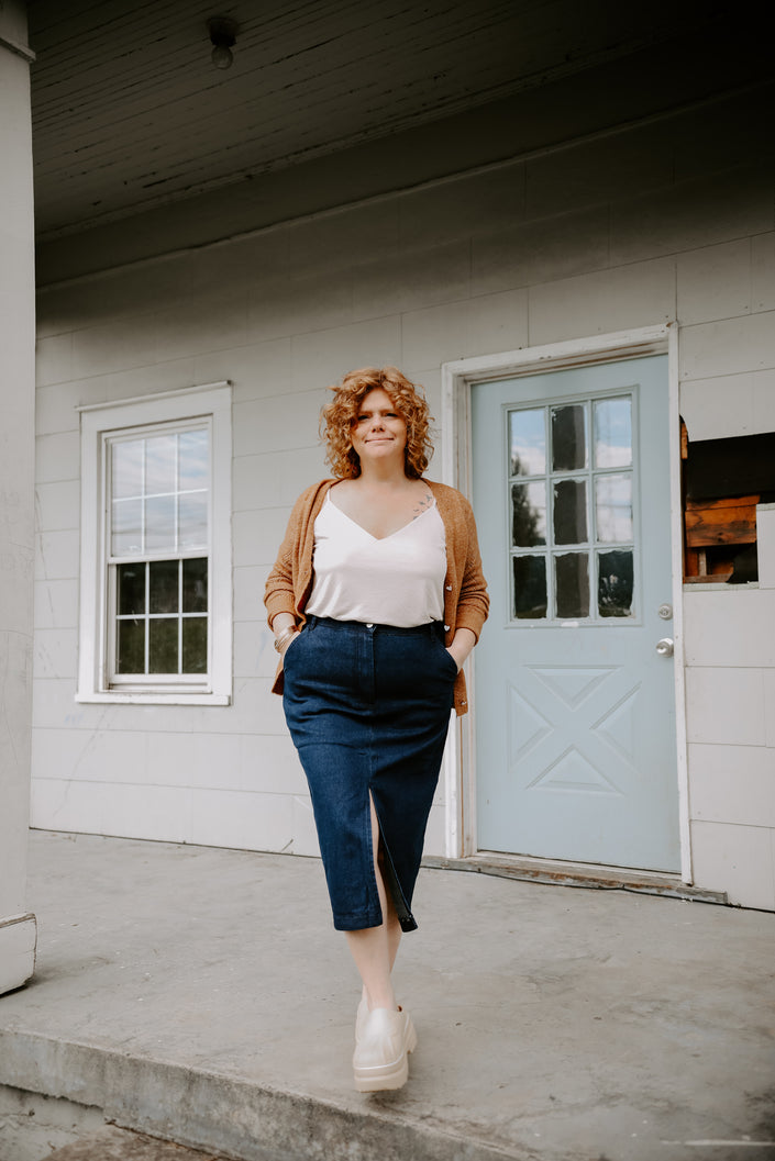 Denim Drama Skirt