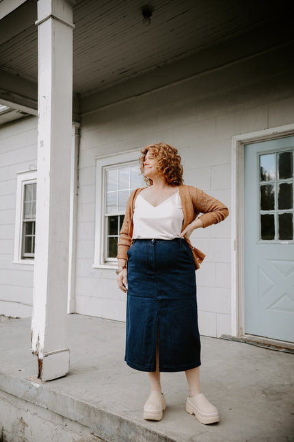 Denim Drama Skirt