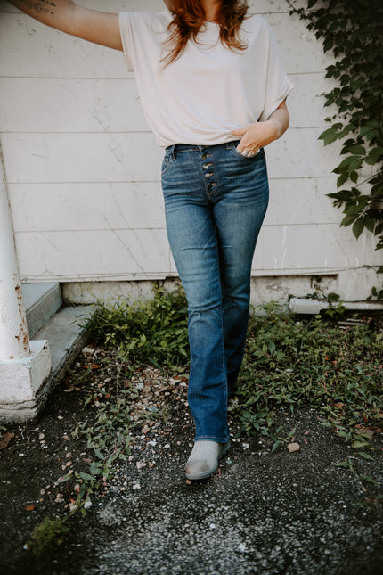 Natalie High Rise Bootcut Jeans