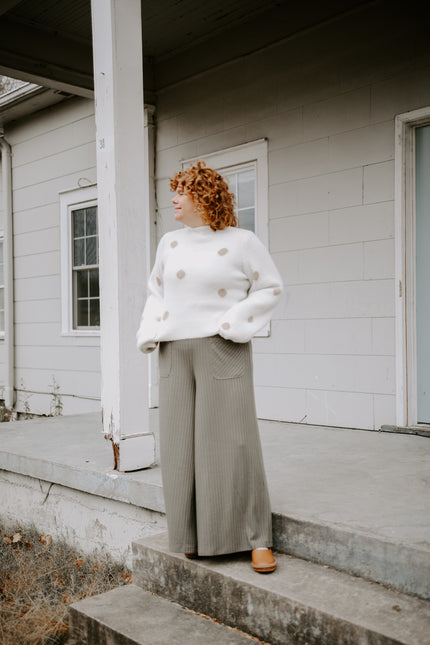 Vanilla Latte Dot Sweater