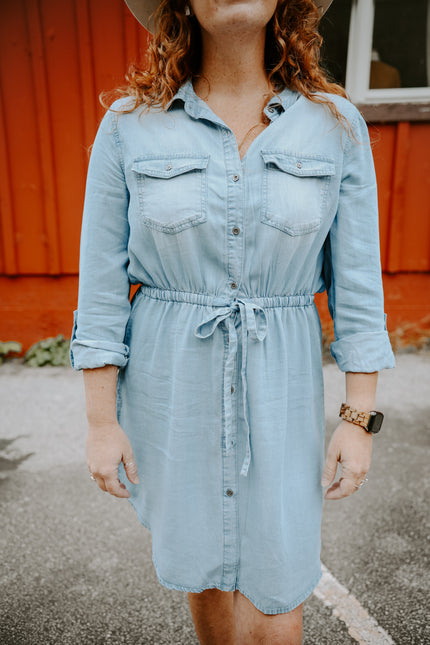 Chic Chambray Dress