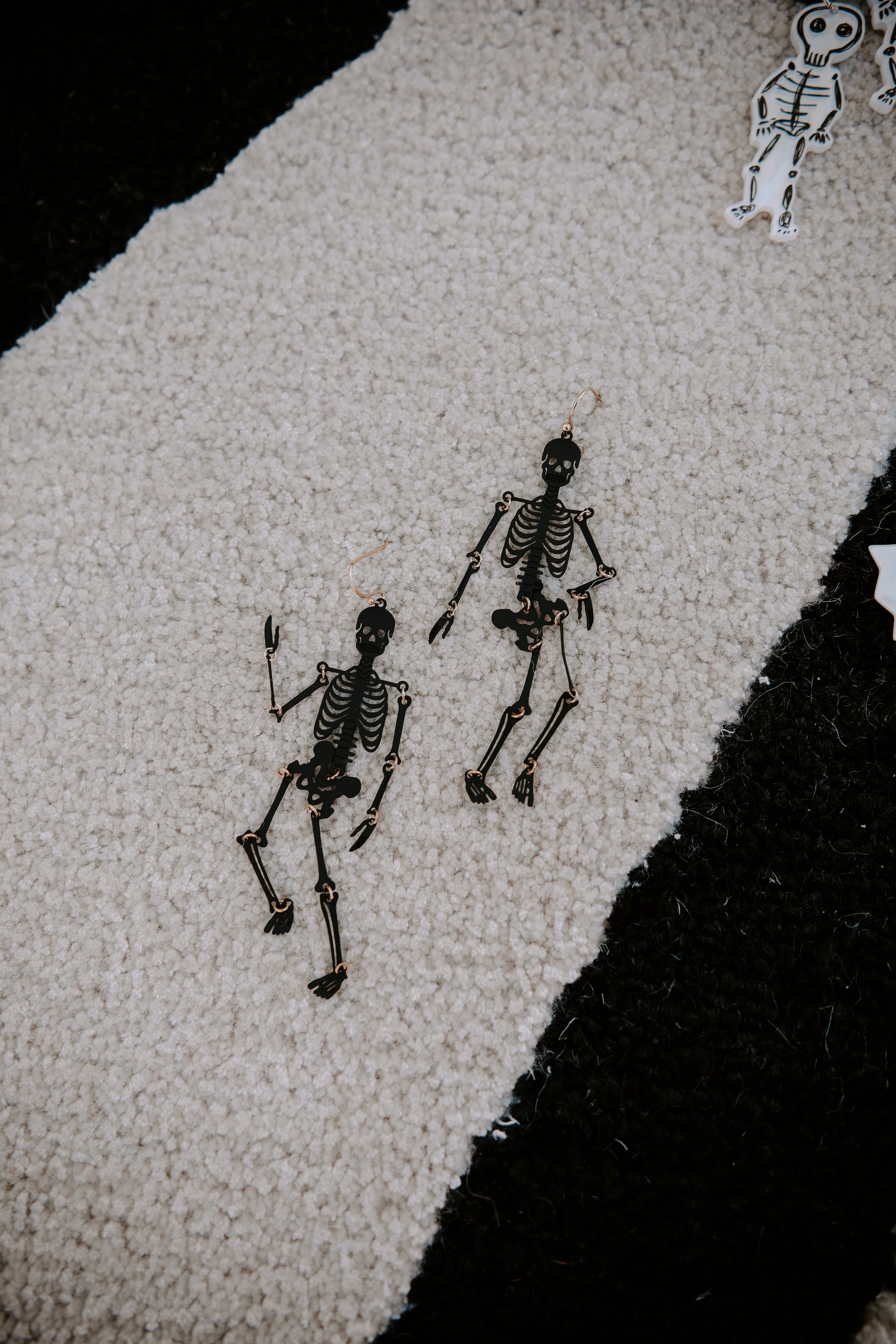 Spooky Scary Skeleton Earrings