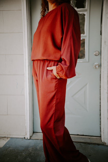 Comfy Cabernet Pants