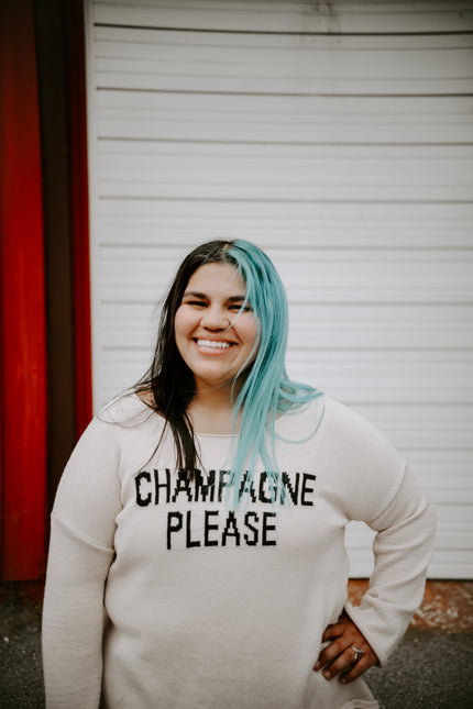 Champagne Please Sweater