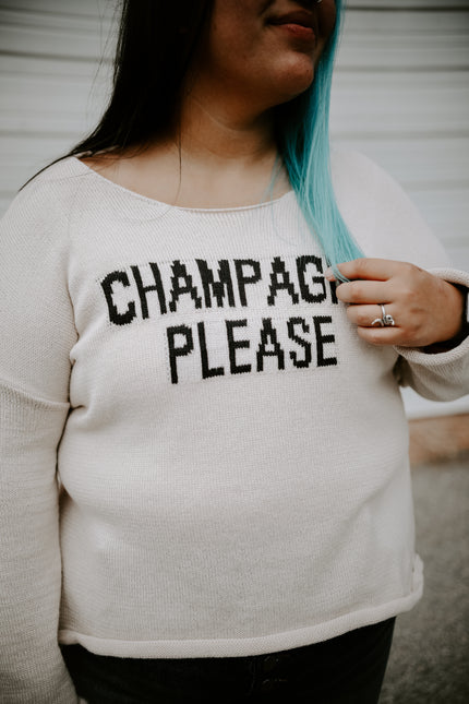 Champagne Please Sweater