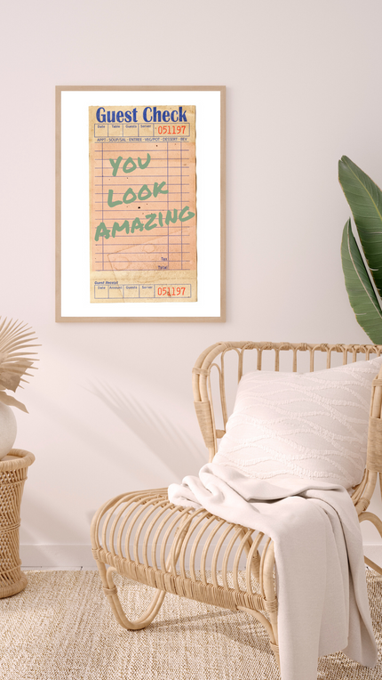 Guest Check Poster