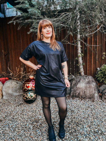 Snake and Faux Shift Dress