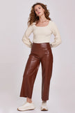 Sparkle Wide Leg Pants (Mahogany)