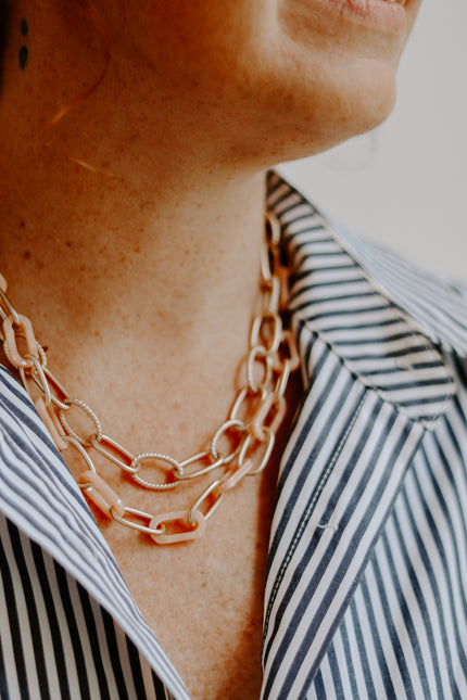 Peaches and Cream Necklace