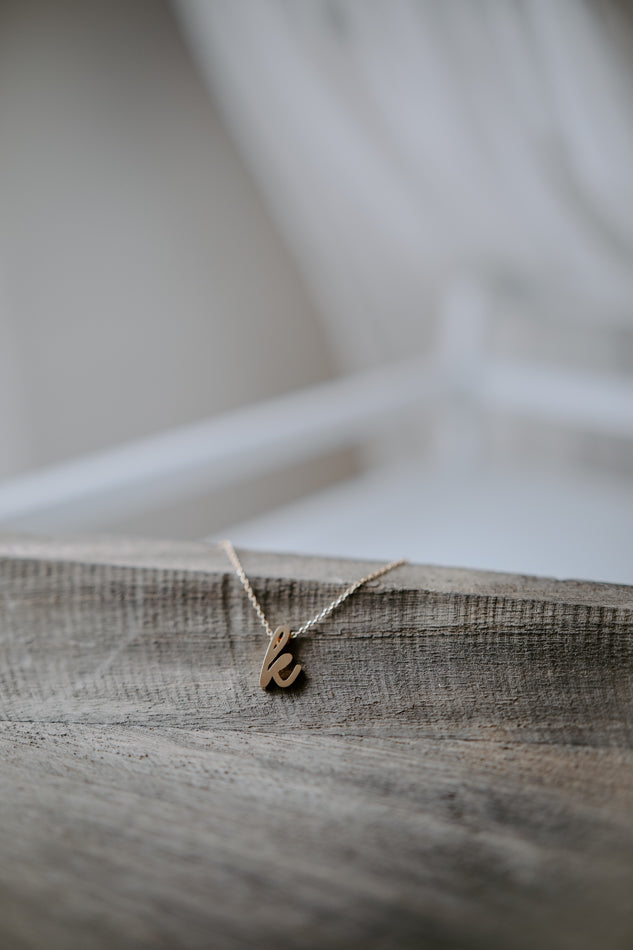 Italic Initial Necklaces