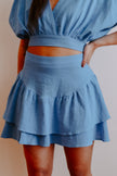 Cobalt Crazed Skirt