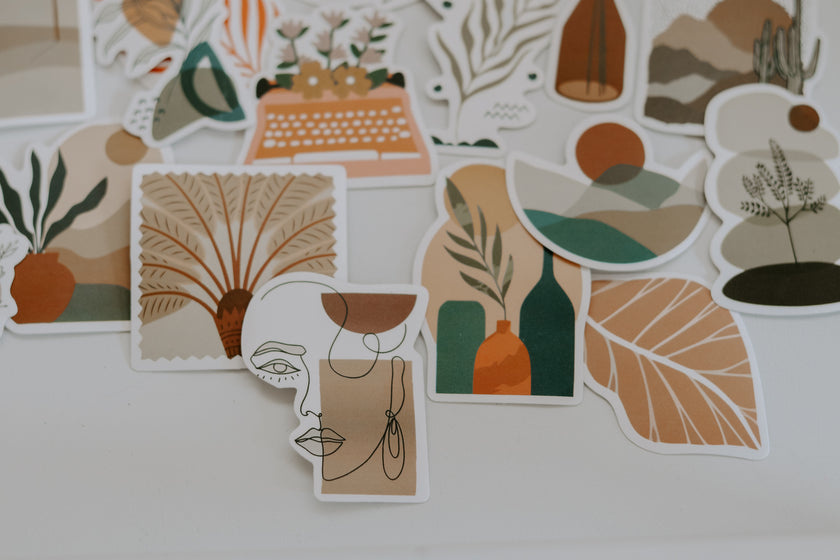 Boho Aesthetic Stickers – Cage-free Boutique
